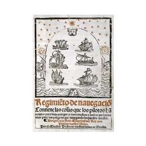 Cover of Spanish Navigation Guide by Pedro De Medina 15.12X20.00. Art 