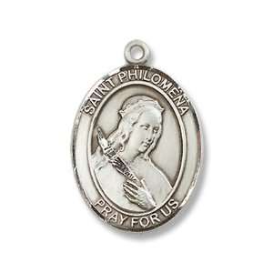   Philomena Pendant First Communion Catholic Patron Saint Medal: Jewelry