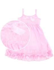 Laura Dare Pink Vintage Flair Strappy Nightgown for Toddlers and Girls