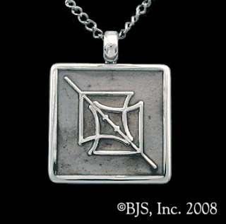 Silver Aon Eon Necklace, Elantris Jewelry, Endurance Symbol, Brandon 