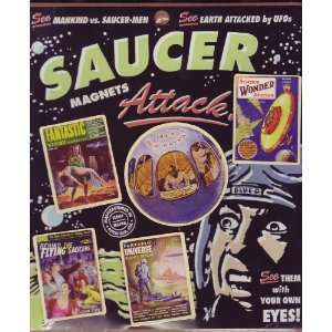  Saucer Attack UFO 5 Piece Magnet Set