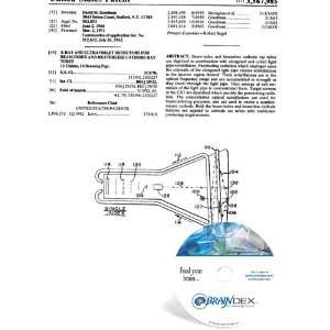 NEW Patent CD for X RAY AND ULTRAVIOLET DETECTORS FOR BEAM 