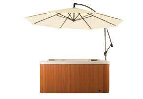 Olefin Hot Tub Umbrella + Under Spa Style Stand 3 Color  