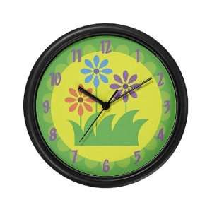  Three Flowers Unique Wall Clock by 