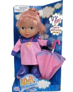 Uneeda Doll Co April Showers Play Doll Pink Hair 12  
