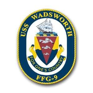  US Navy Ship USS Wadsworth FFG 9 Decal Sticker 5.5 