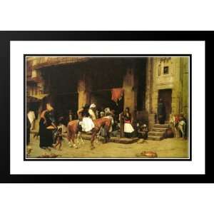  Gerome, Jean Leon 24x18 Framed and Double Matted A Street 
