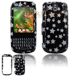 CDMA Sprint PDA Cell Phone Black/Silver Stars Design Protective Case 