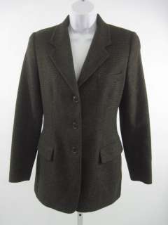 LUCIANO BARBERA Olive Wool Cashmere Blazer Jacket Sz 38  