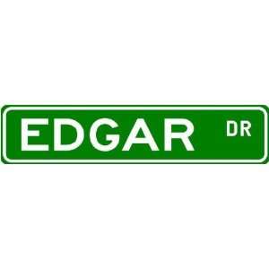  EDGAR Street Name Sign ~ Family Lastname Sign ~ Gameroom 