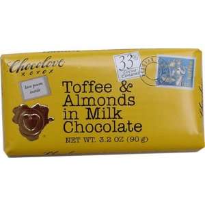  Chocolove XOXO Toffee and Almonds in Milk Chocolate    3.2 