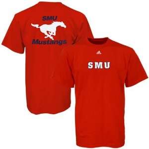    adidas SMU Mustangs Crimson Prime Time T shirt: Sports & Outdoors