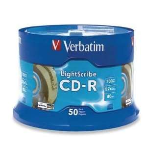  Verbatim/Smartdisk Lightscribe 52x Cd R Media 700mb Direct 