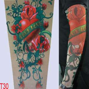 T30 Fake Tattoo Sleeves Body Arm Stockings Accessories  