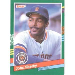  1991 Donruss # 563 John Shelby Detroit Tigers Baseball 
