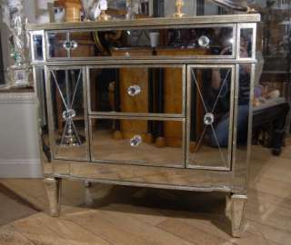 Mirrored Art Deco Commode Chest Drawers  
