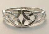 Sterling Silver Celtic Knot Ring MADE IN IRELAND 6.5  