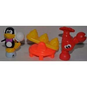 Crab, Penguin, & Teeter Tootter   Pop Onz Replacement Figure   Fisher 
