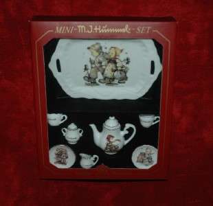 10pc Porcelain M. J. HUMMELS HANSEL and GRETEL Pattern Tea Set *NIB 