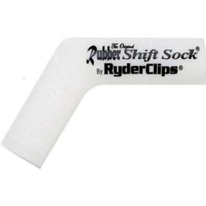  Ryder Clips Rubber Shift Socks, White RSS SILVER 