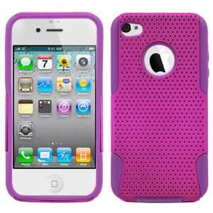  Purple Purple 2 in 1 Hybrid Case Silicone + Hard Plastic 