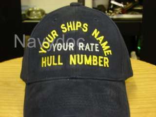 USS SHENANDOAH JOB RATE INSIGNIA EMB CAP HAT  