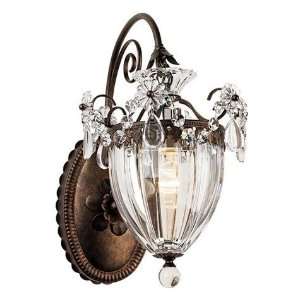  Bagatelle Collection Hand Cut Heirloom Crystal Wall Sconce 