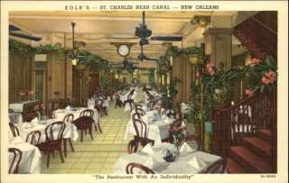 NEW ORLEANS LA Kolbs Restaurant Old Postcard  
