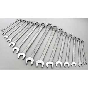 Anti Slip Combination Wrench Sets Combo Wrench Set,12 Pt,Metric,15 Pc