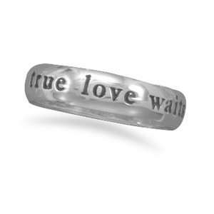  Sterling Silver True Love Waits Ring   Size 7   JewelryWeb 