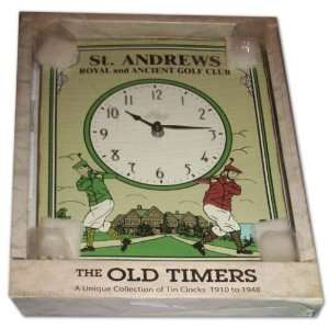Large St. Andrews Royal and Ancient Golf Club Tin Wall Clock The Old 