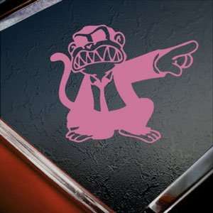  Evil Monkey Pink Decal Car Truck Bumper Window Pink 