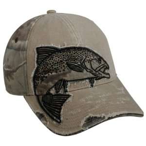  Realtree Trout Camo/Khaki Fishing Hat: Sports & Outdoors