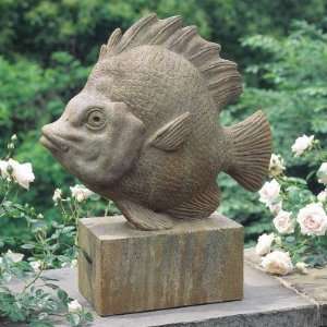 Campania Tropical Fish Garden Statue, Alpine Stone: Patio 