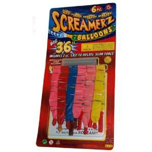 6 pack of Rocket Screamer Balloons Toys & Games
