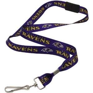  NFL Baltimore Ravens Purple NFL Event Lanyard: Sports 