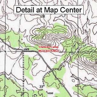  USGS Topographic Quadrangle Map   Chinese Camp, California 