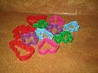 Plastic Cookie Cutter Lot 11 Pieces Small Size Assorted