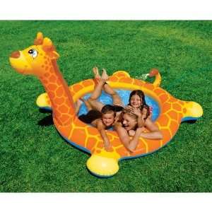  Intex Giraffe Splash Pool   Orange(80 X 62X 42): Sports 