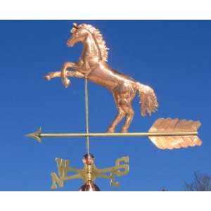  COPPER HORSE WEATHERVANE W/DIRECTIONALS BHF076 