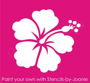 Hibiscus STENCIL Flower B Hawaii Tropic Beach Wall Art  