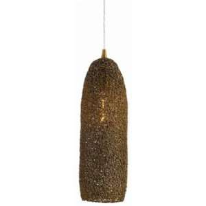  Arteriors Kelton Tall Vintage Brass Plated Wire Pendant 