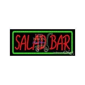  Salad Bar LED Business Sign 11 Tall x 27 Wide x 1 Deep 