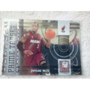  2009 10 Donruss Elite Dwyane Wade Prime Targets #1 Sports 