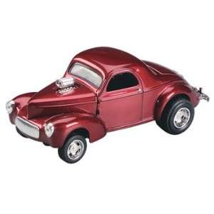  430011 1/43 41 Willys Coupe Dark Metallic Red Metal: Toys 