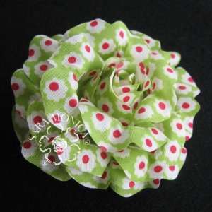  Sara Monica Artisan Collection Green Apple Polka Dot Rose Beauty