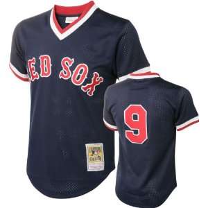   Boston Red Sox Navy Mitchell & Ness Mesh BP Jersey