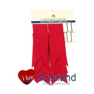  Wool Kilt Flashes Ancient Red