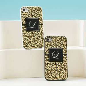  Black Leopard Print Personalized Case for IPhone 4 and 4S 