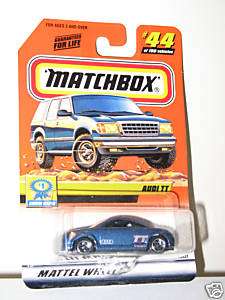 MATCHBOX AUDI TT METALLIC BLUE #44 MBX 1999 2000 MOC  